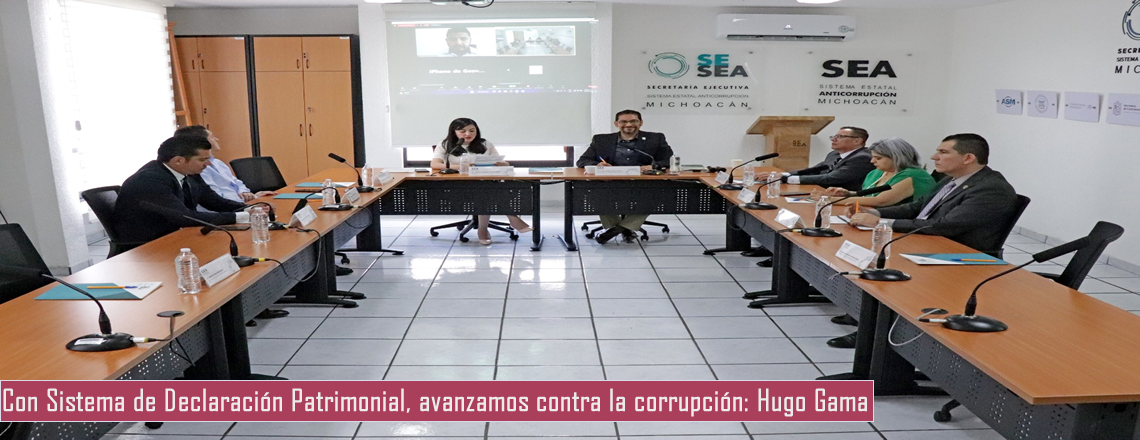 Con Sistema de Declaración Patrimonial, avanzamos contra la corrupción: Hugo Gama